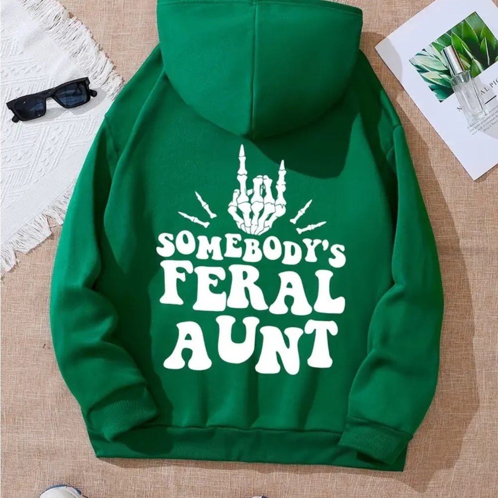 Funny Feral Aunt Sweatshirt in size 2XL (16)